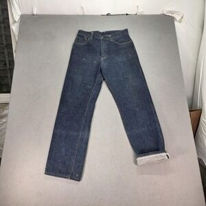 Vintage Edwin 505X Jeans Mens Selvedge Denim Straight Leg Made Taiwan Fits 30x29